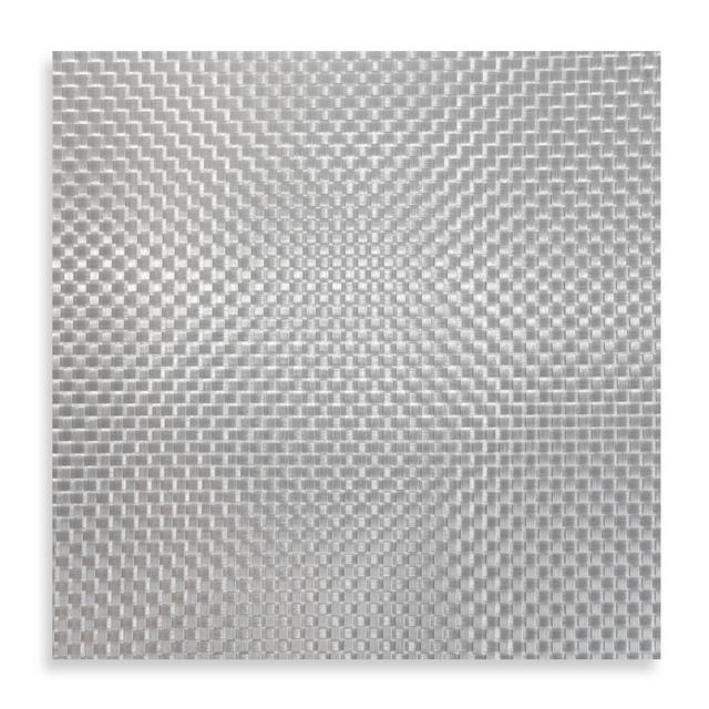 Bistro Woven Square Placemat in Silver