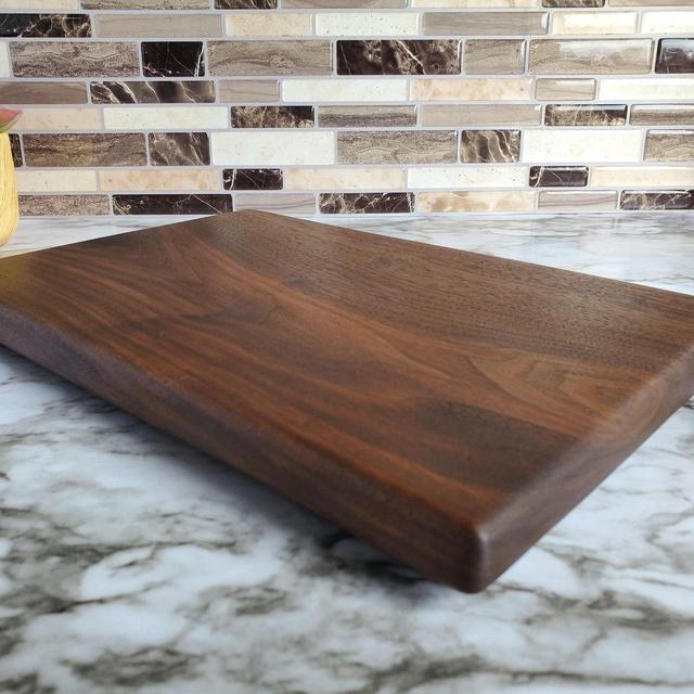 Solid Walnut Wood Cutting Board, Non-Toxic No Glue Cutting Board, Handmade Wooden Cutting Board, Mini Cutting Board, With or Without Feet