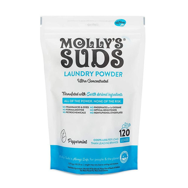 Molly's Suds Original Laundry Detergent Powder 120 load, Natural Laundry Soap for Sensitive Skin
