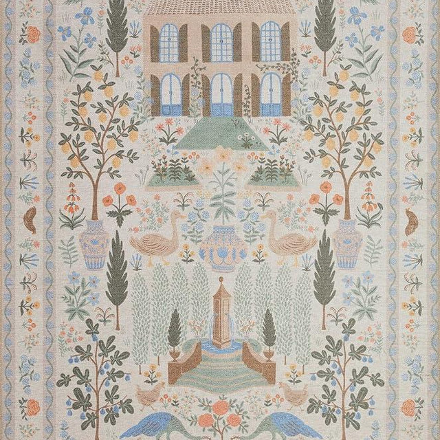Loloi Rifle Paper Co. x Menagerie Cream 5'-0" x 7'-6" Area Rug