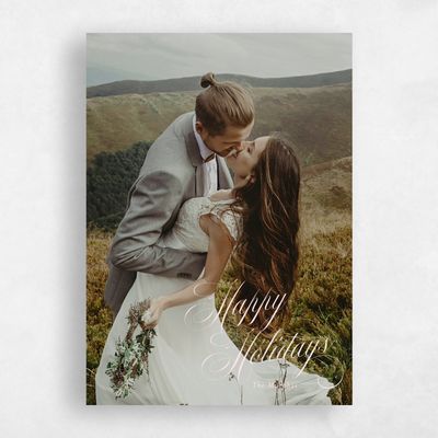 Soft Pink Holiday Card - Concord