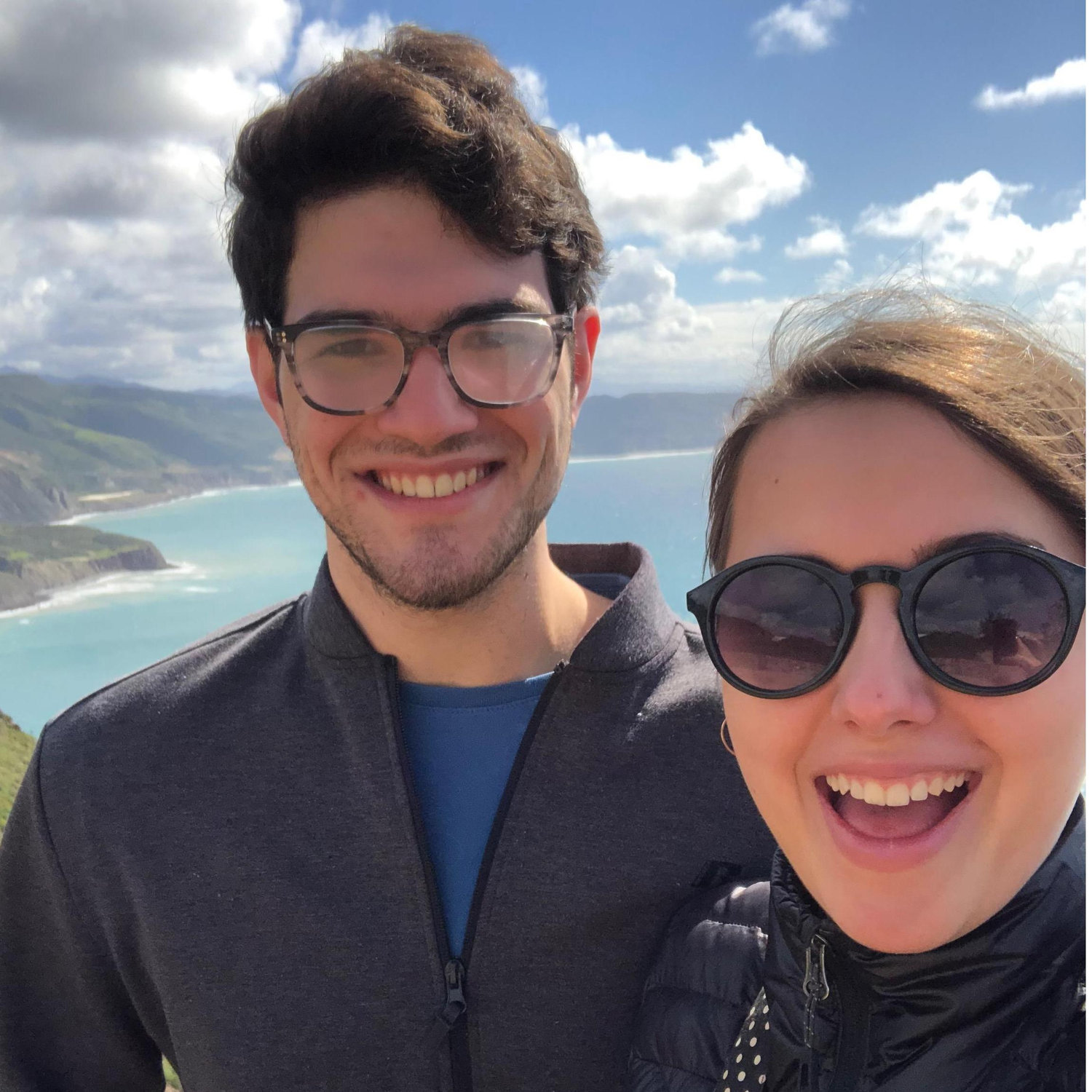 On a weekend trip to Mexico! Ask us about our Mexican grandfather and the Rembrandt in our Airbnb from this trip.