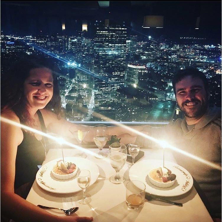 Our 5th Anniversary, at the Top of the Hub in Boston. 2017