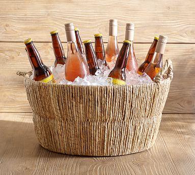 Malibu Handwoven Seagrass Party Bucket