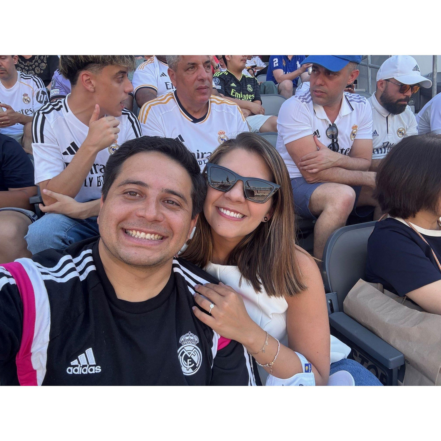 Our first Real Madrid soccer match!