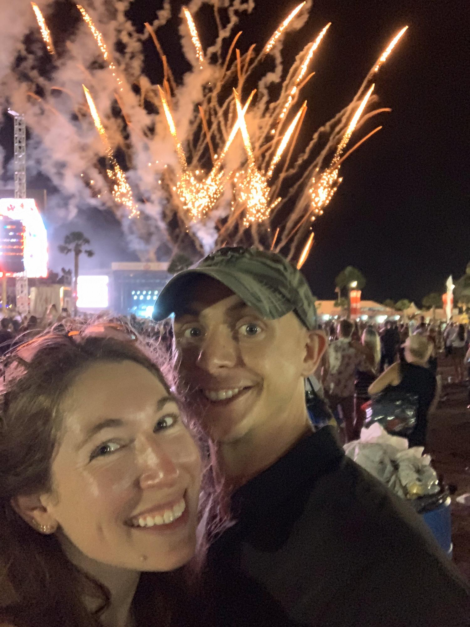 fireworks at Carolina Country Music Fest