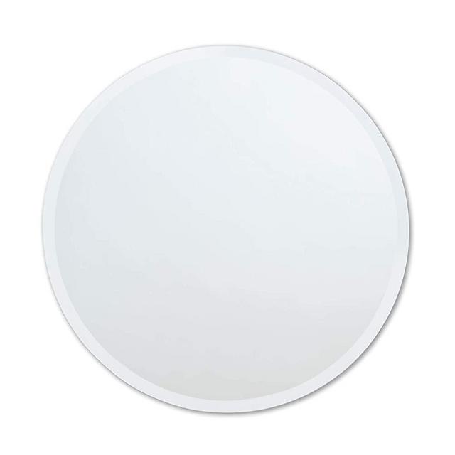Better Bevel 24" x 24" Frameless Round Mirror | 1" Beveled Edge
