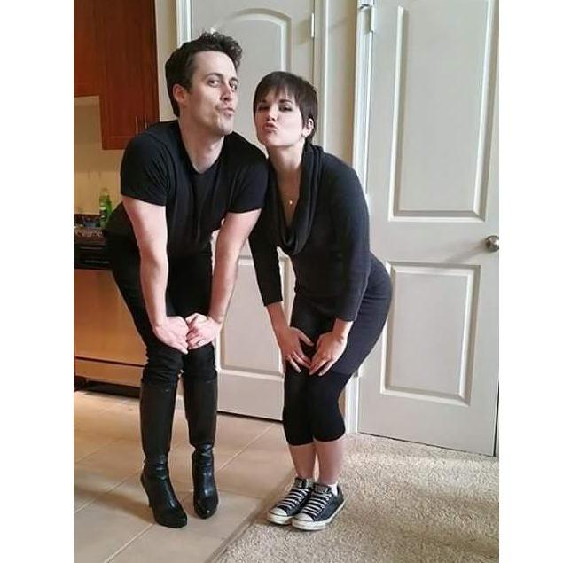 The day we learned we wear the same shoe size. Yes, folks. We swapped shoes.