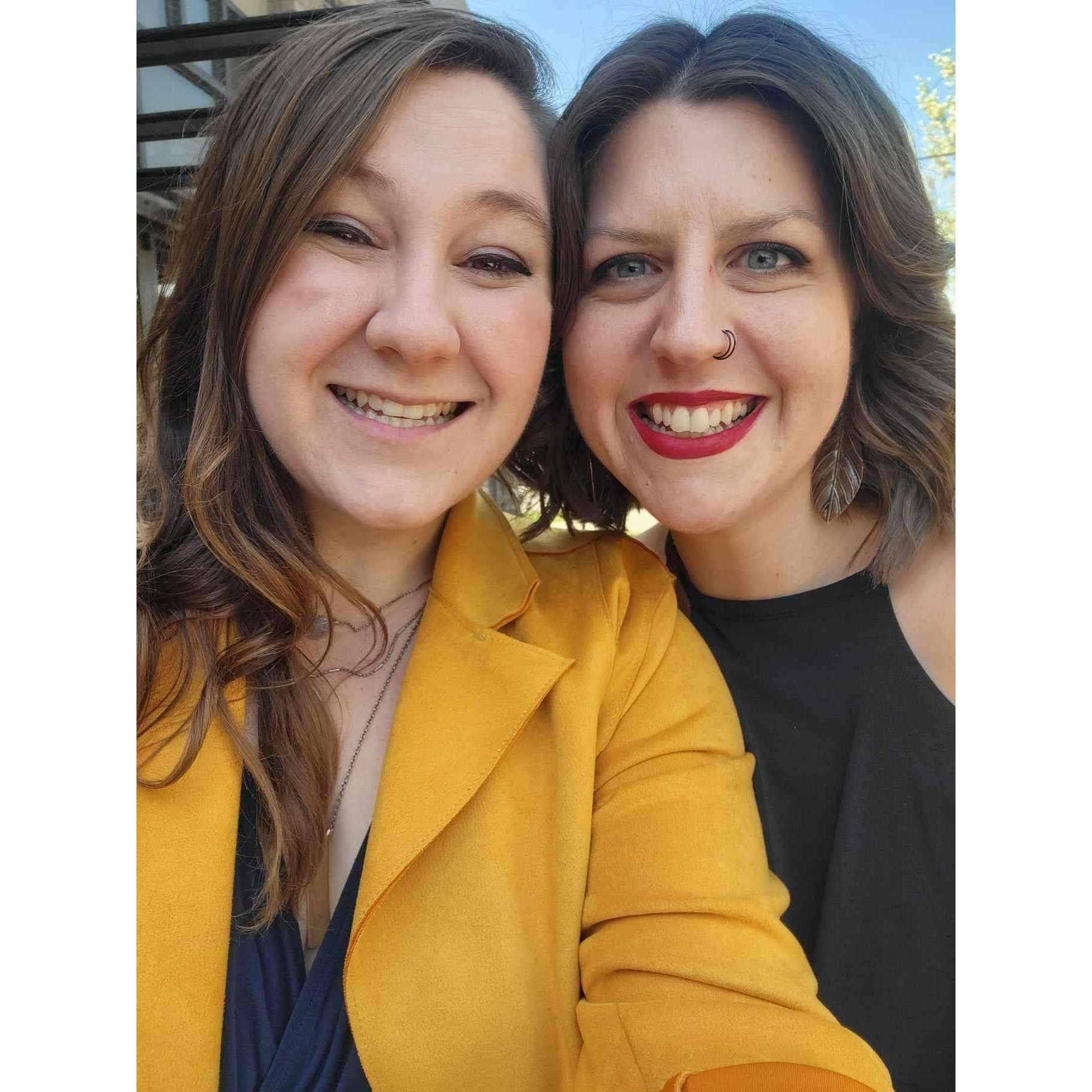 Dolled up for a friend's wedding