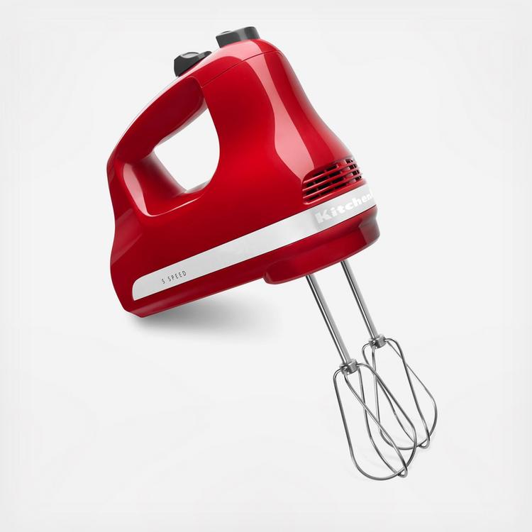 Hand Mixer Electric, MOSAIC Mixer with Cord & Attachments Storage and 4  Stainless Steel Accessories, Easy Eject Handheld Mixer for Whipping Mixing