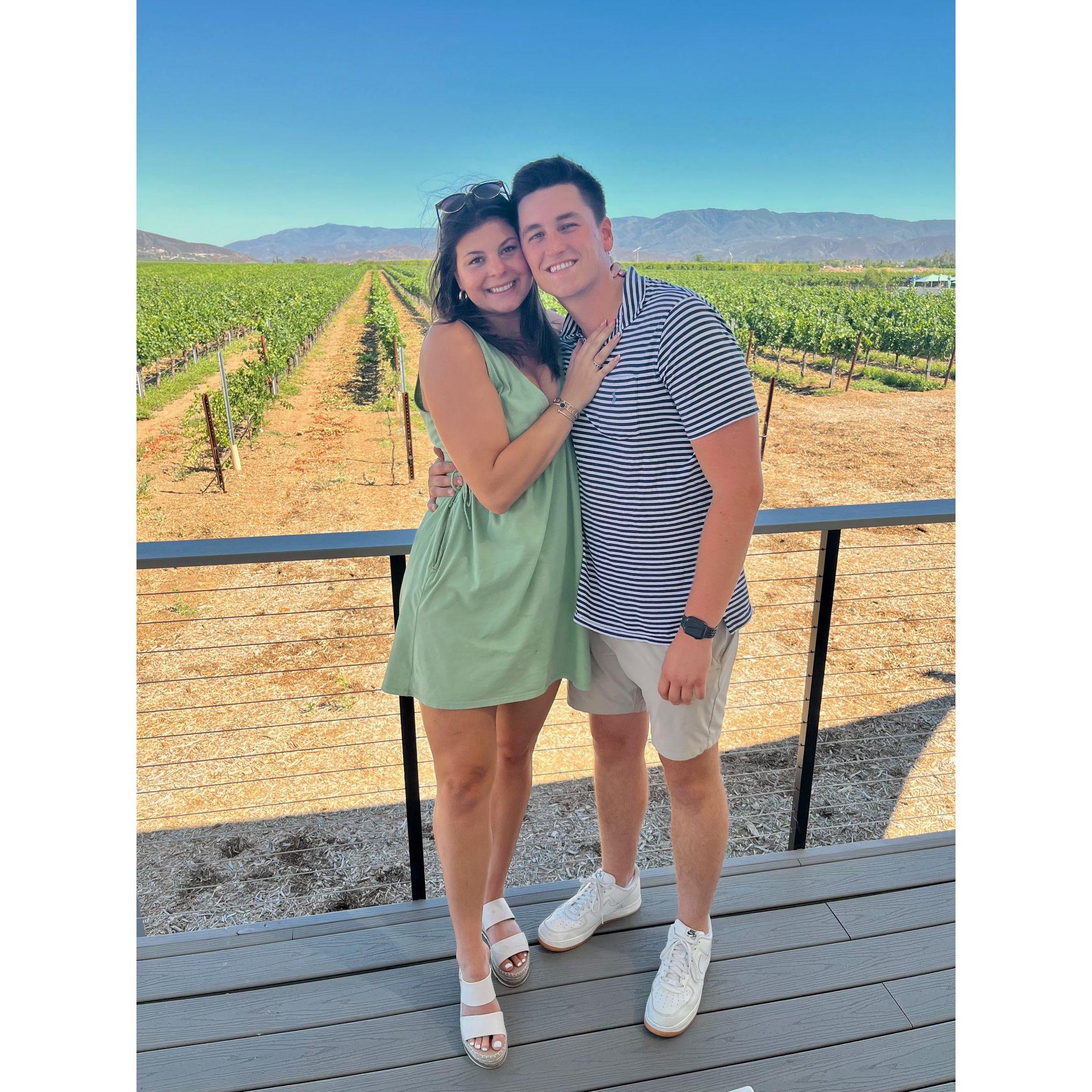 3 Year Anniversary Trip the same winery we got engaged at❤️
