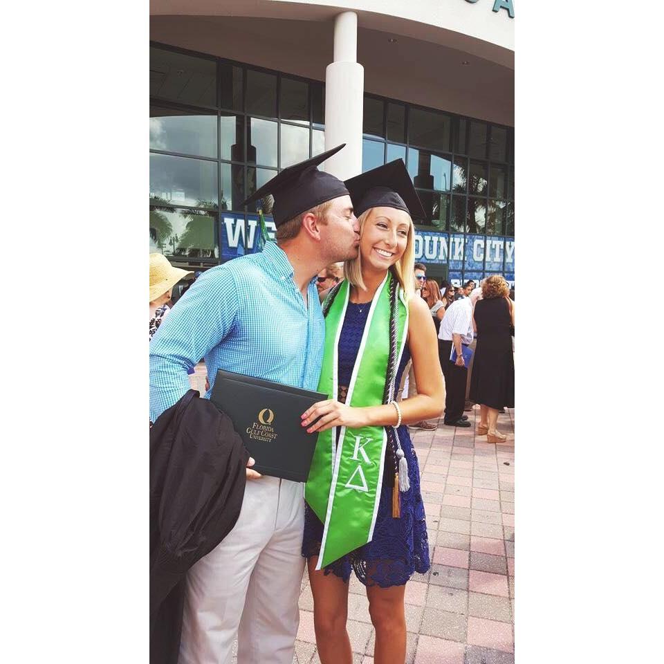 This is the day we both graduated from FGCU together. In fact, we walked on the graduation stage one after the other!