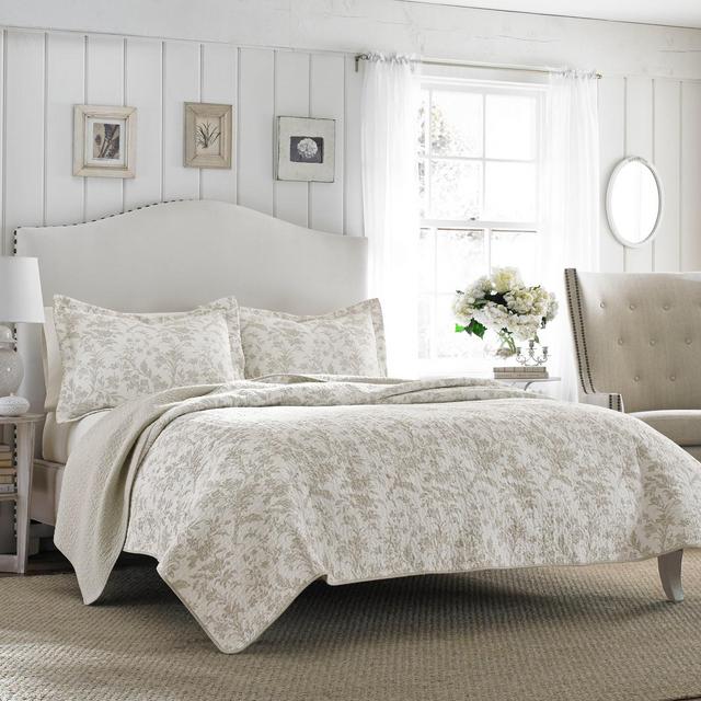 Gray Amberley Quilt Set - Laura Ashley