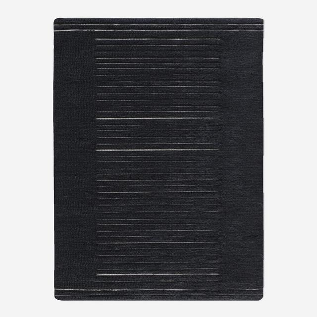 Banded Shag Rug, 8'x10', Marled Iron Gate