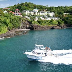 Boat transfer to honeymoon