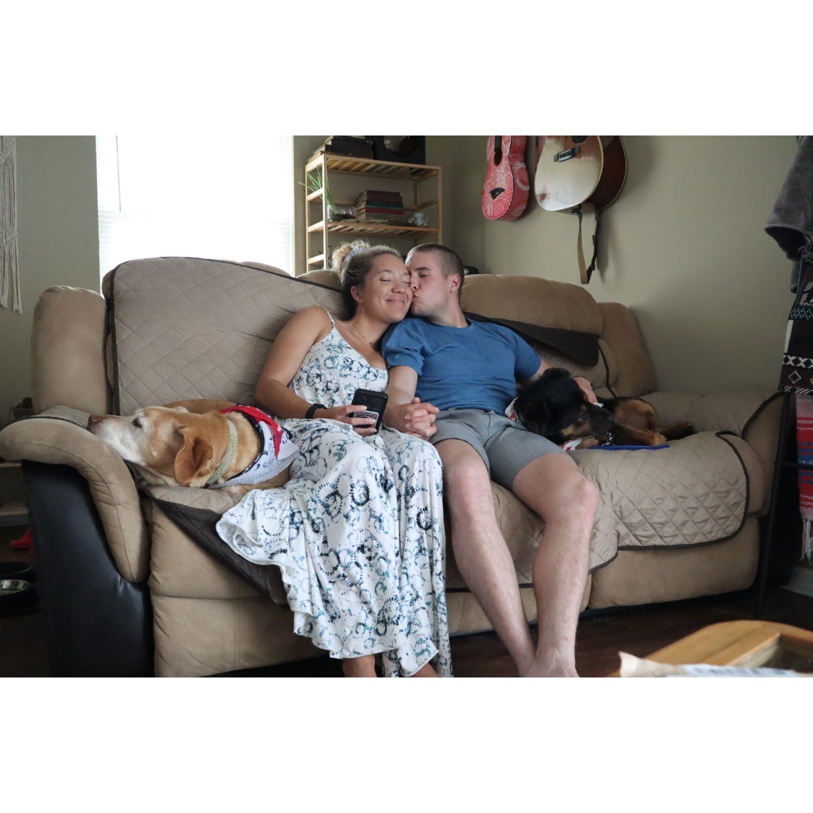 Us and the fur babies.