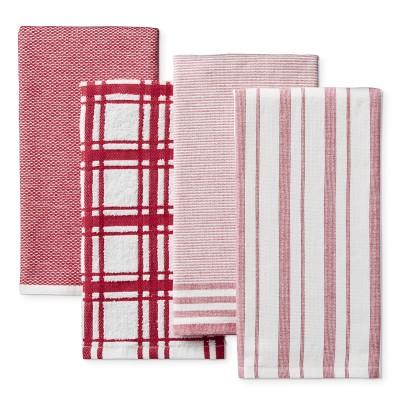 Williams Sonoma Absorbent Dishcloths, Set of 4, Claret Red
