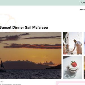 Sunset Sail Dinner for 2 in Maui