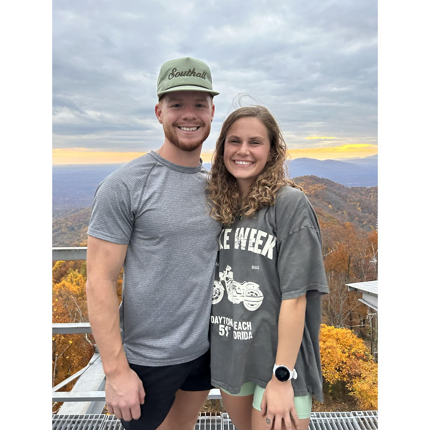 A hike with friends to the radio tower in Lynchburg