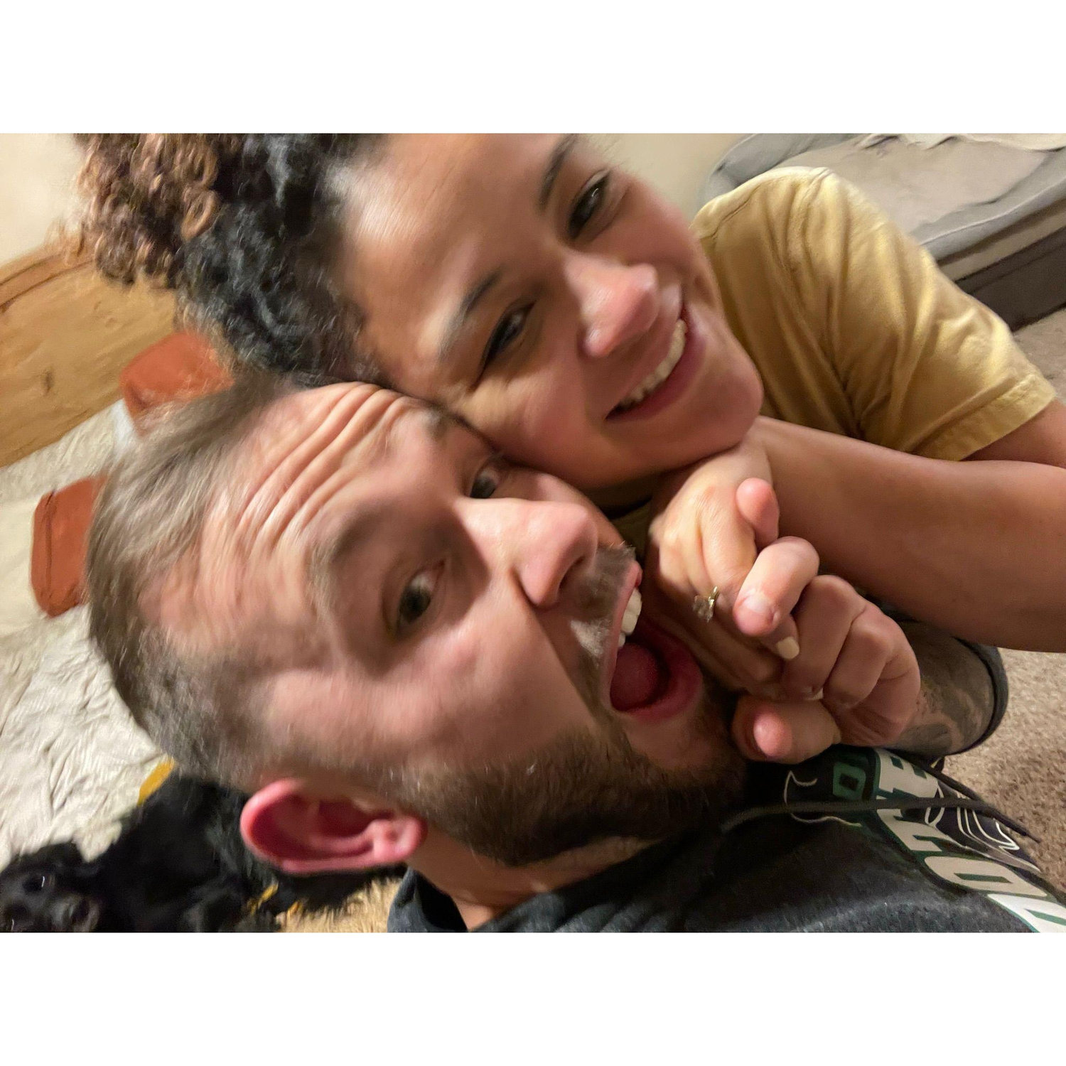 Excited to be engaged was an understatement. - Decir que estábamos emocionados por comprometernos sería quedarse cortos.