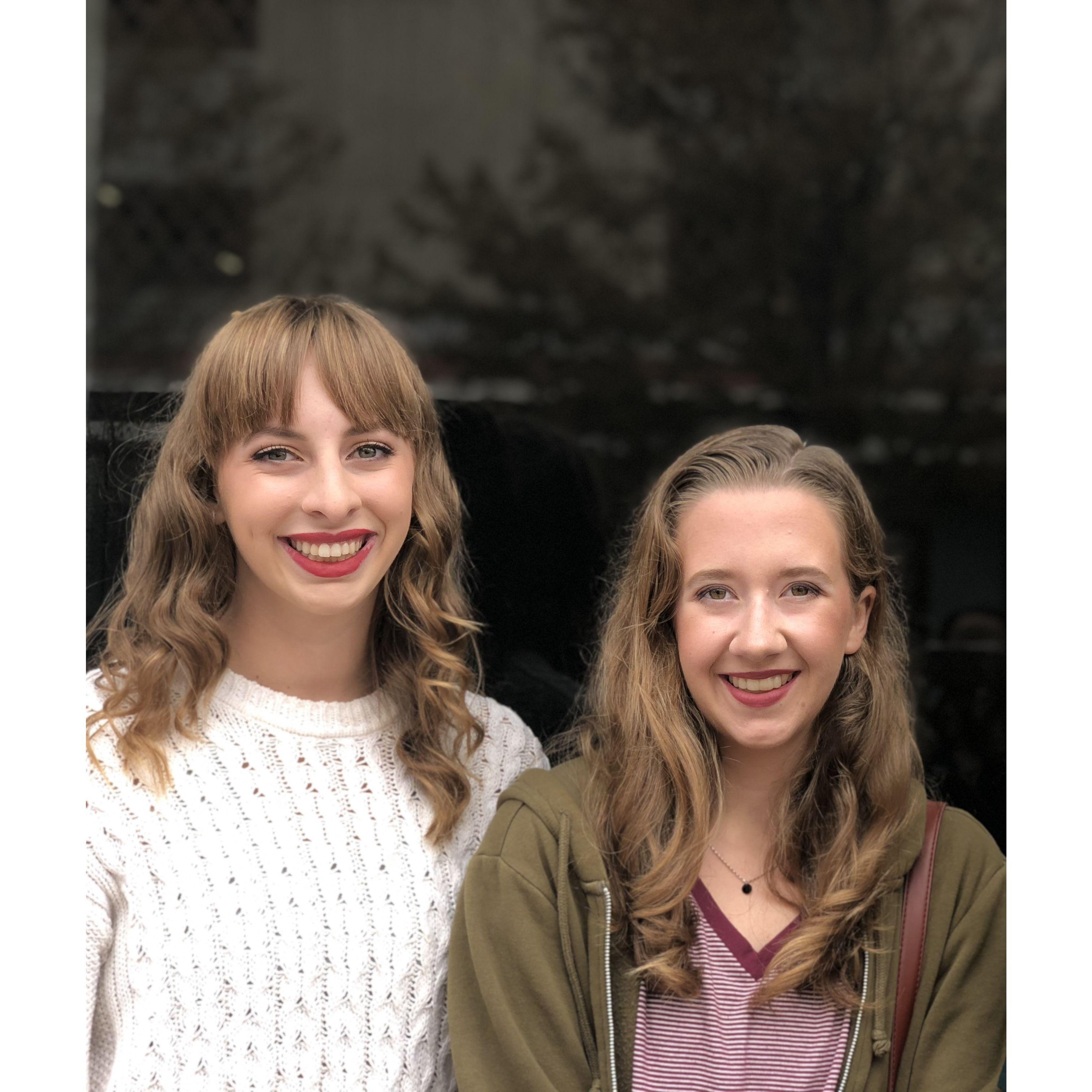 Ella with one of their Bridesmaids Elizabeth