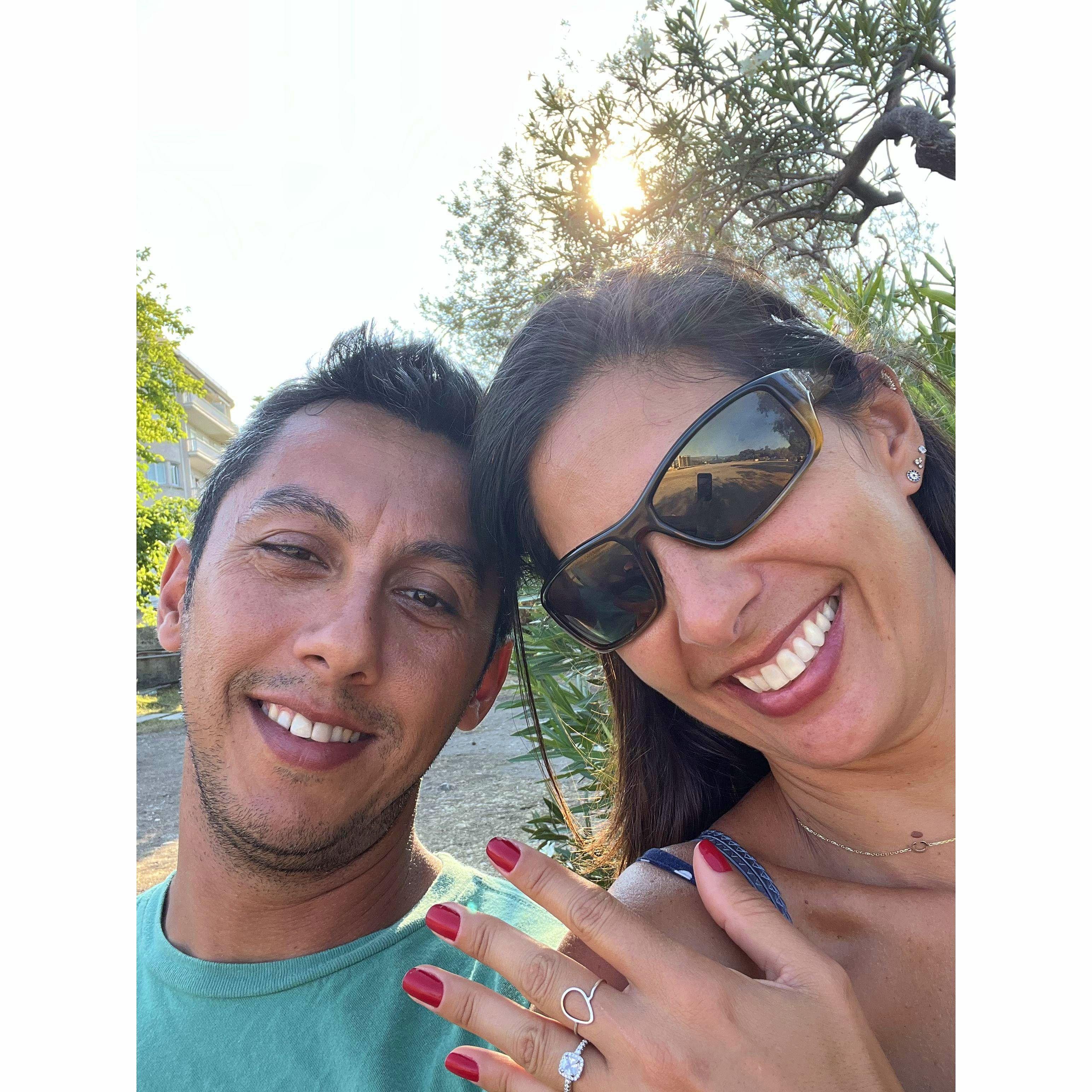 Temple of Olympian Zeus, Athens (Greece) - July 31, 2022 - where our love story began!