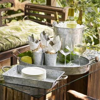 Galvanized 2-Piece Serving Set