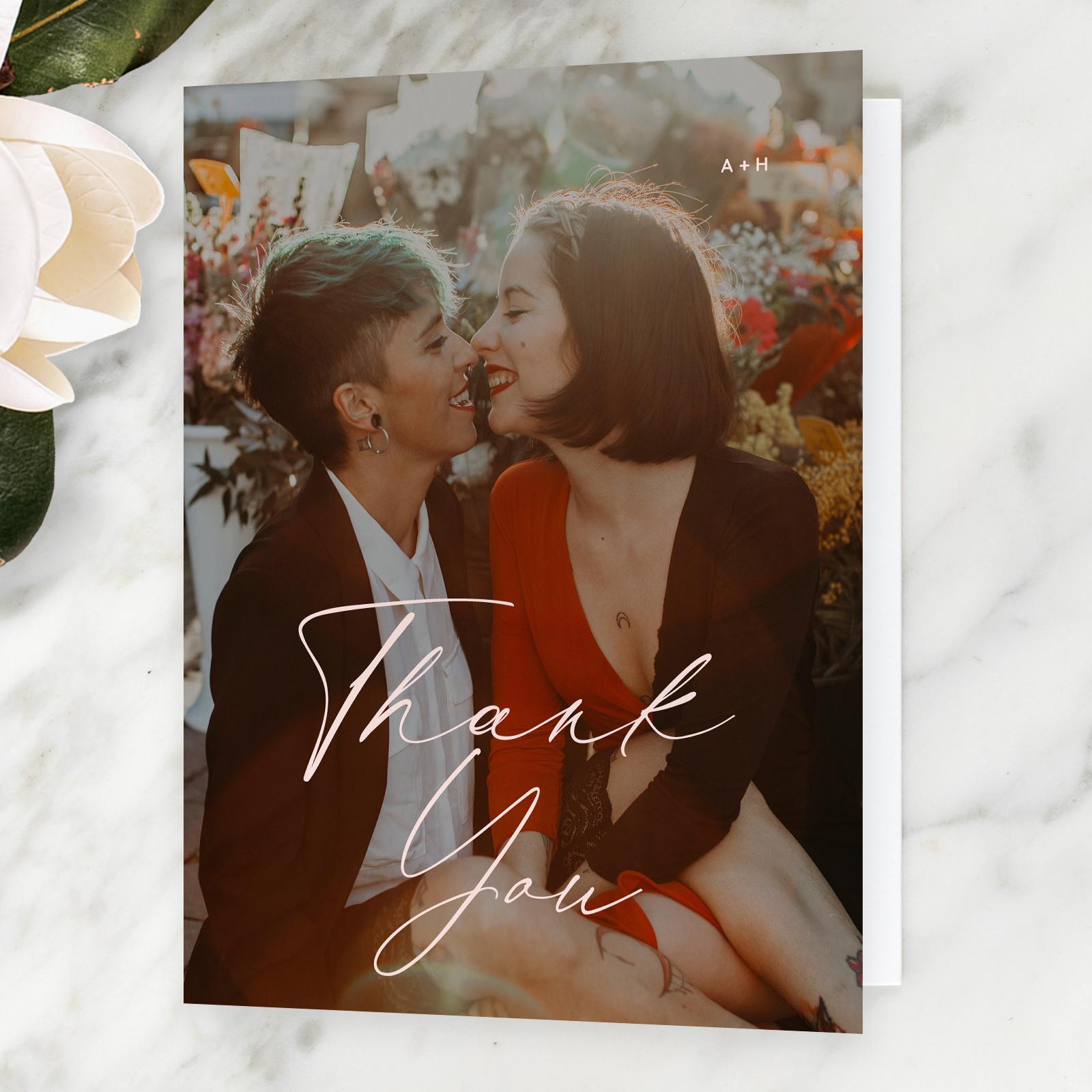 Zola Thank You Cards Gilmore Photo