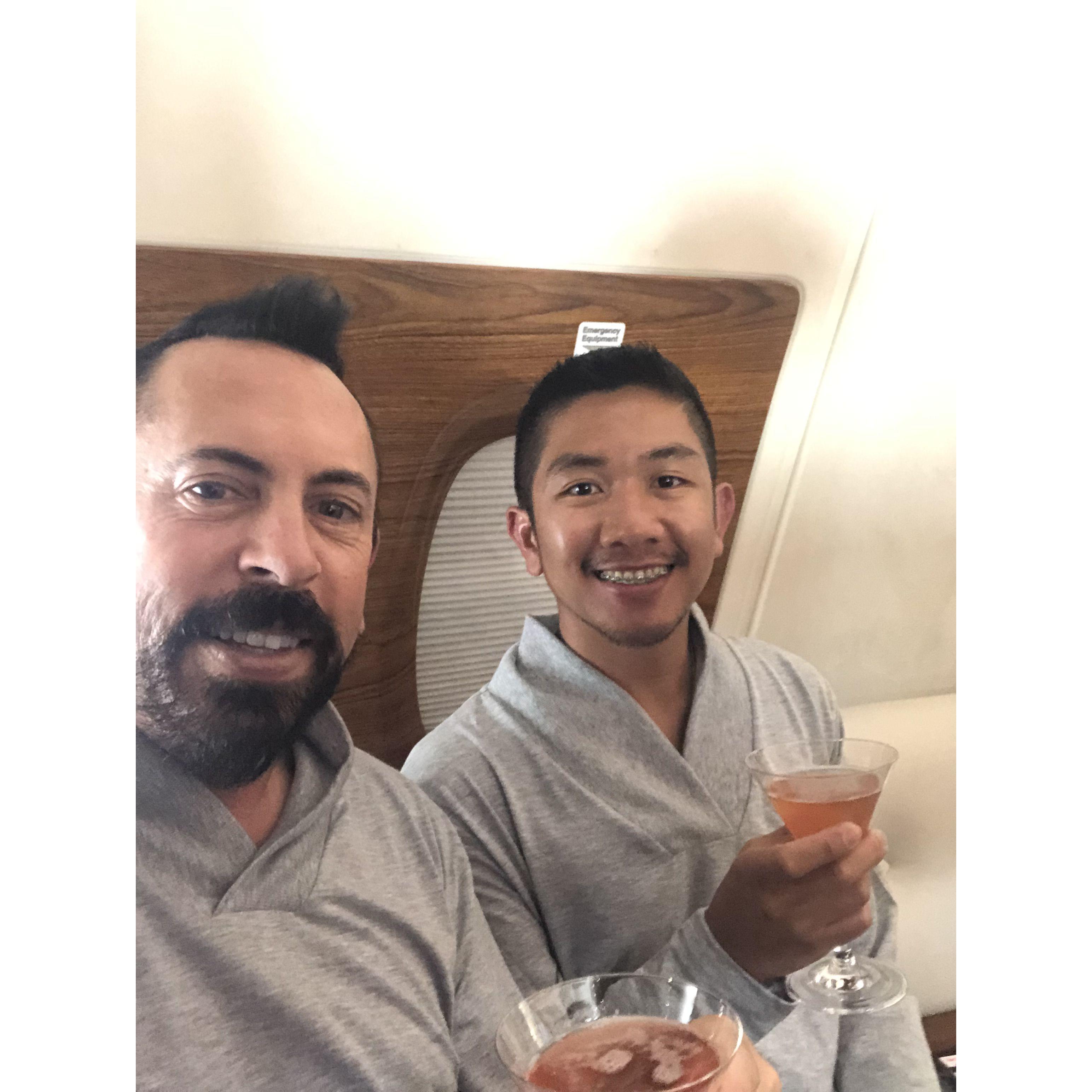 Our A380 Emirates Lounge Dubai to Houston 2018