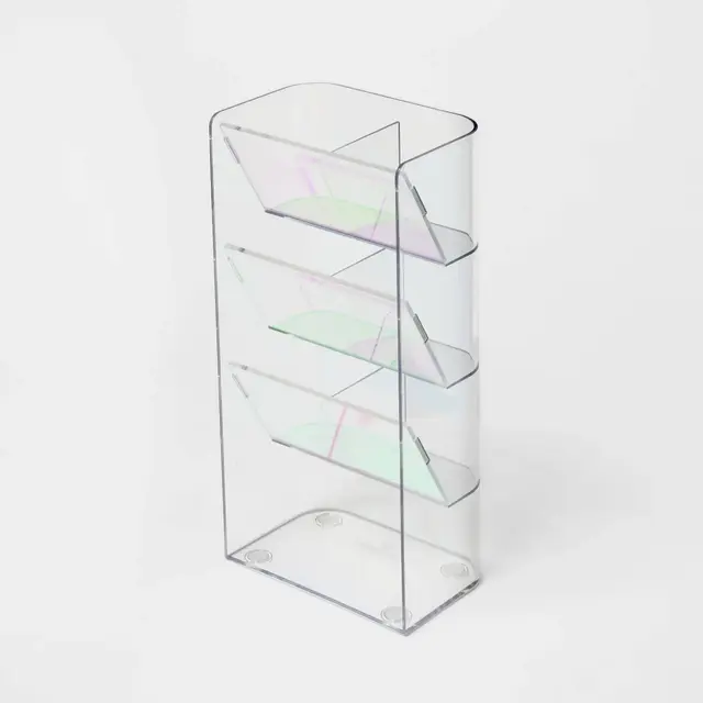 Plastic 3 Tier Tower Makeup Organizer Iridescent - Brightroom™