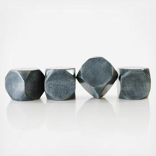 Oversized Truncated Whiskey Stone, Set of 4