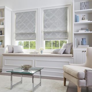 Damask Room Roman Shade