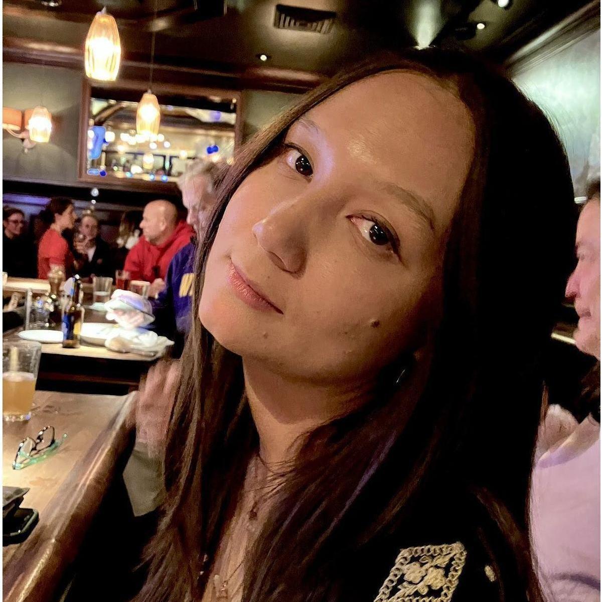 Eva on 10/21/22, oblivious of the fact that she'll be engaged less than 24 hours later.