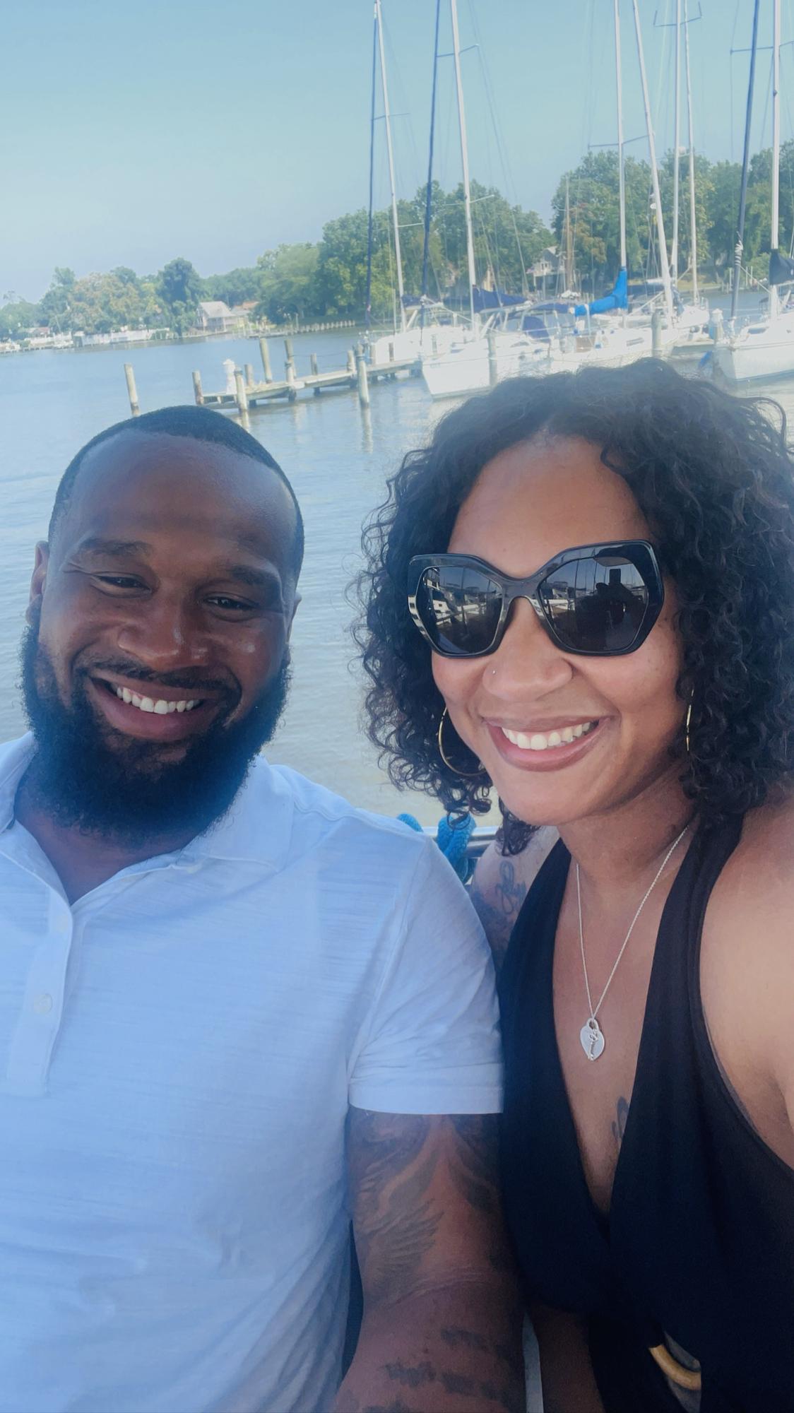 Chilling on the water with friends 
Pasadena, MD (2021)