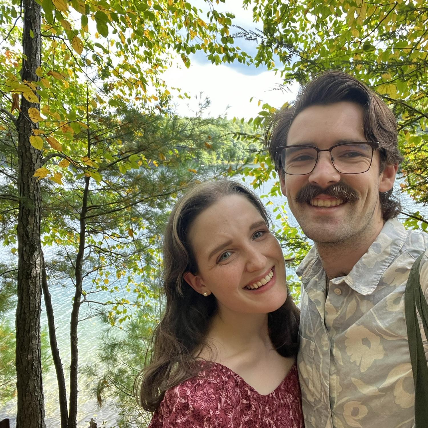Us at Walden Pond again, this time only 7 months away from getting engaged! September 2024