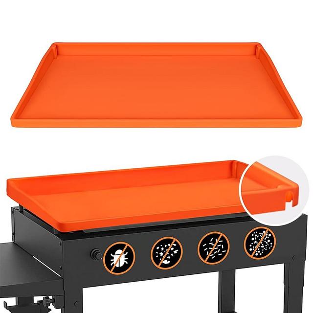 NancyL Griddle Mat Silicone Protective Cover, 【Upgraded Full-edge】28" Silicone Grill Cover Blackstone Accessories for Blackstone 28 Inch Griddle - Heavy Duty Food Grade Silicone BBQ Grill