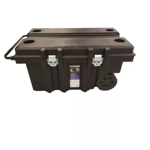 Kobalt 45-in Black Plastic Wheels Lockable Tool Box