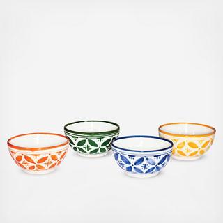 Assorted Colors Fez Bowl, Set of 4