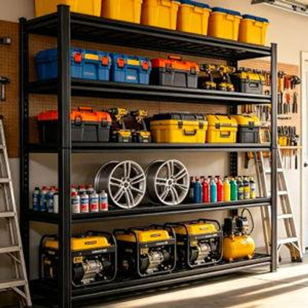 Heavy Duty Garage Storage Shelving 72" H Wire Shelving Unit,5-Tier Adjustable Metal Storage Shelves 2250LBS Capacity Industrial Shelf for Kitchen Pantry Warehouse Basement