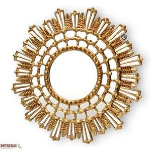 Decorative round wall mirror 31.5"