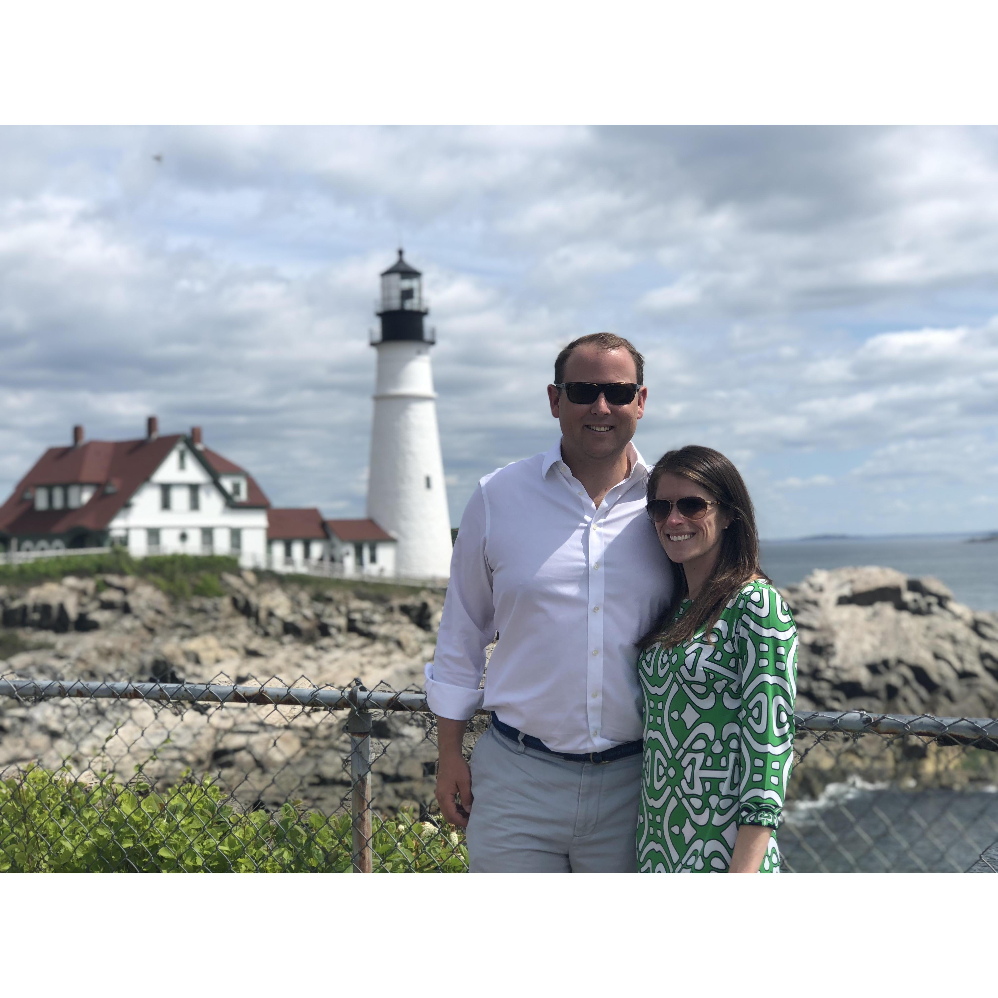 Exploring the New England lighthouses.  Portland, ME.