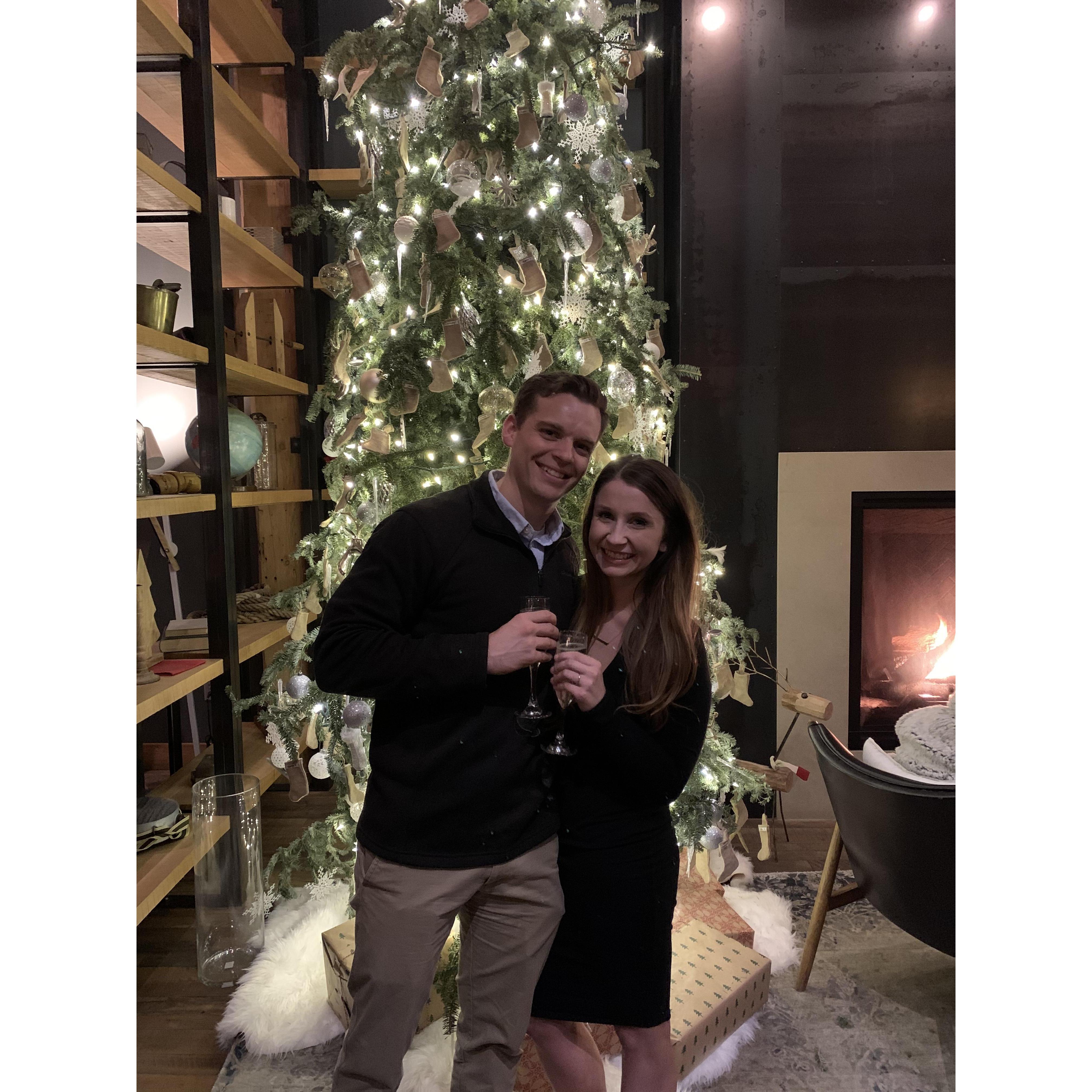 After dessert, we went to the Hewing for a glass of champagne to celebrate.