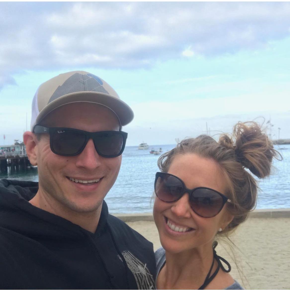 Our second dive together. . reunited after a Finding Nemo moment, losing each other in a kelp forest in Catalina Island