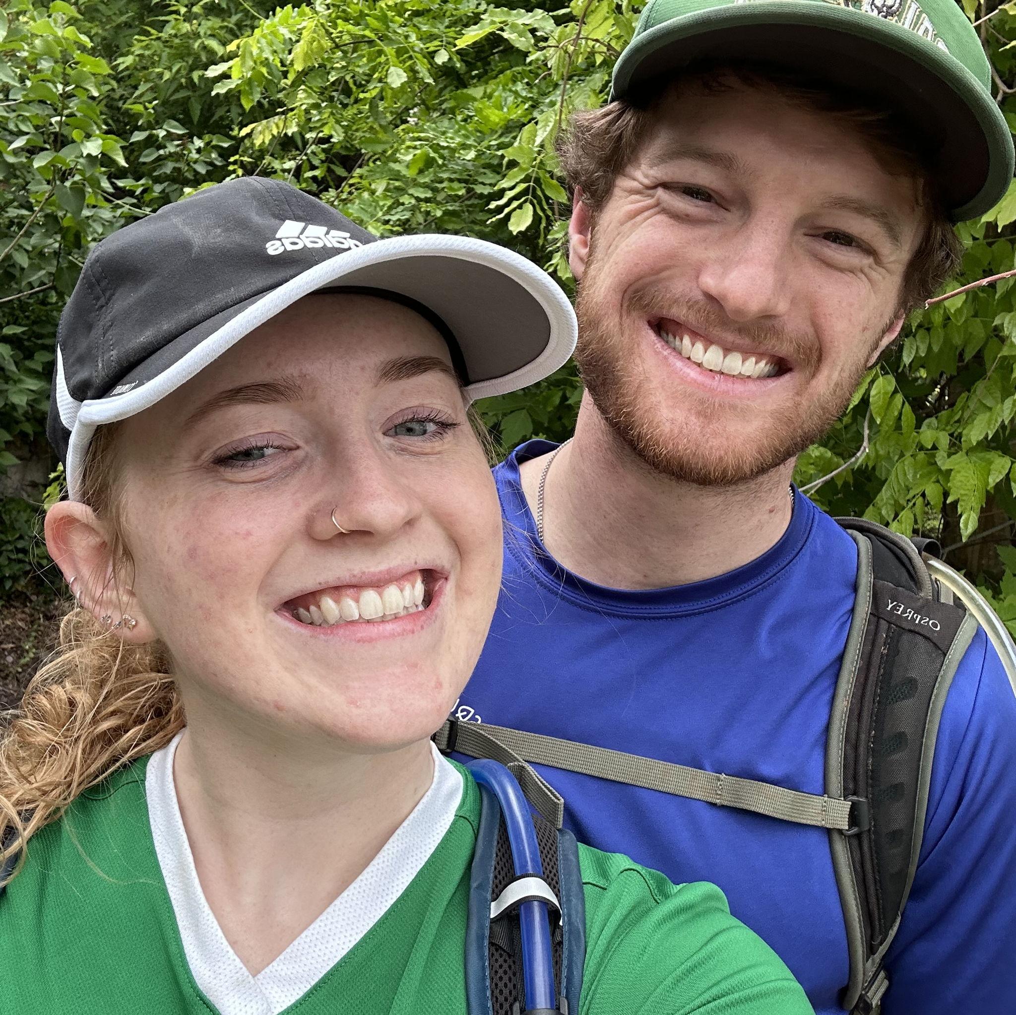 Hiking near Albuquerque with Aaron's parents in May 2023.