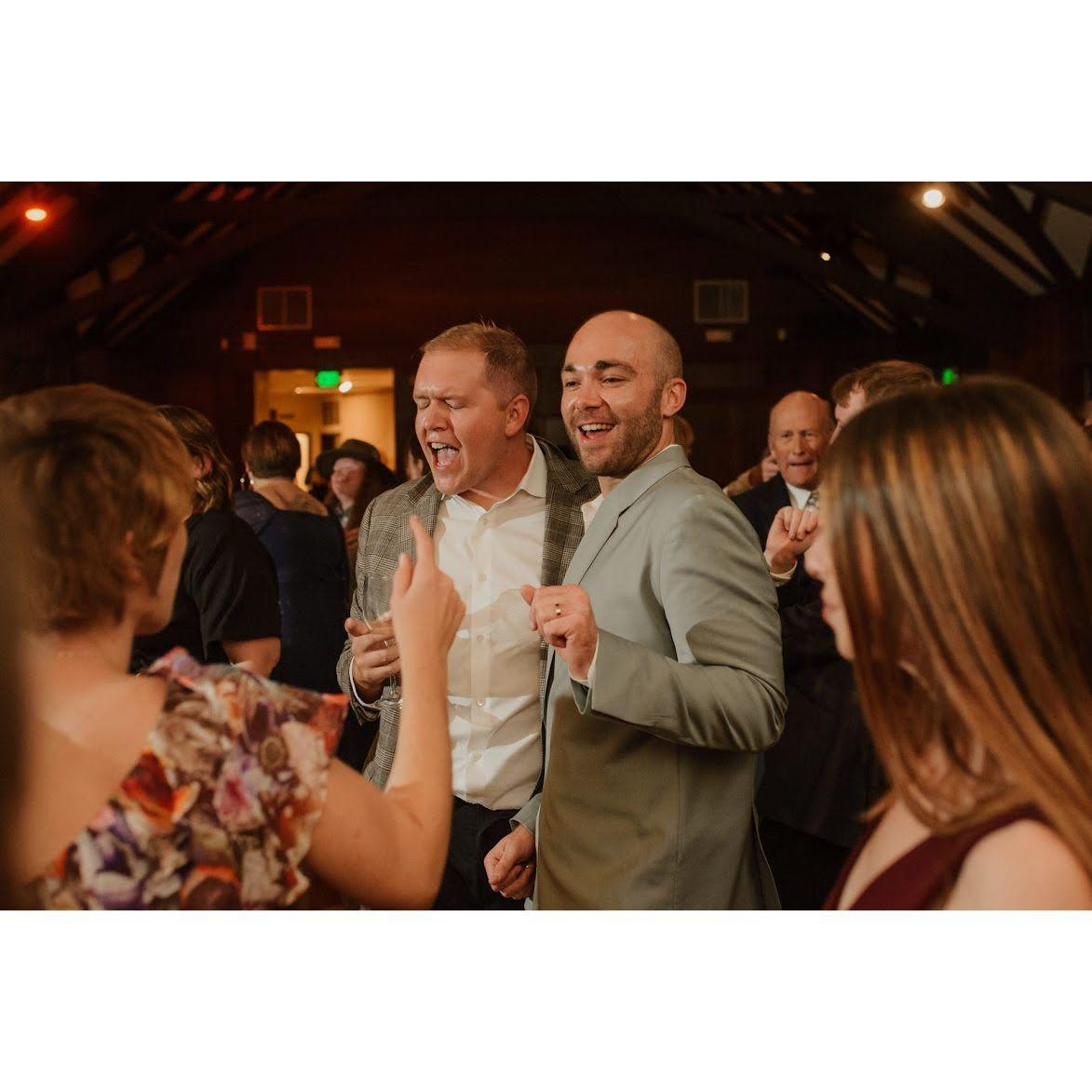 If there's a dancefloor, we'll conquer it! Karoline and Lucia's wedding, Berkeley, CA, October 2022