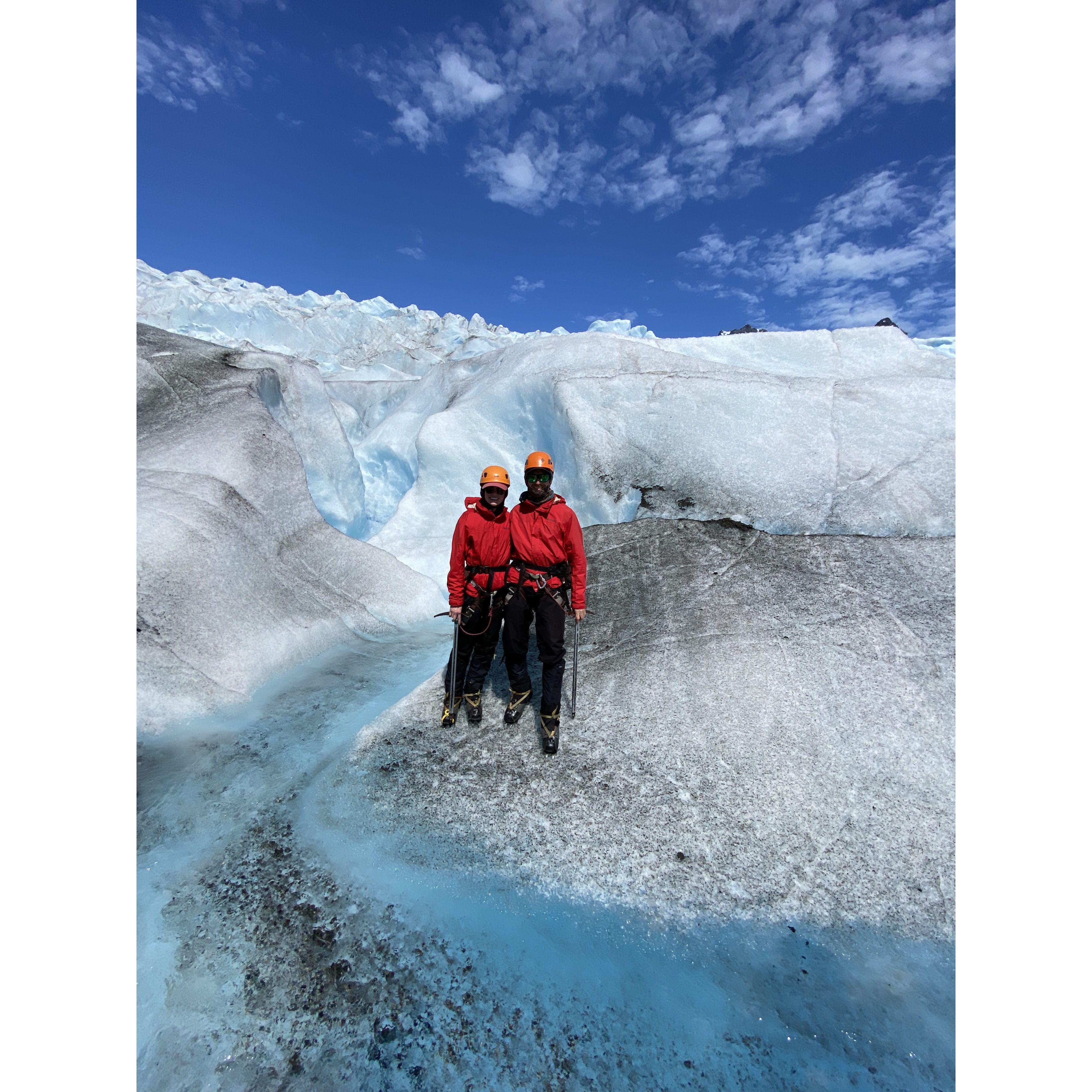 Walking on the Mendenhall Glacier!