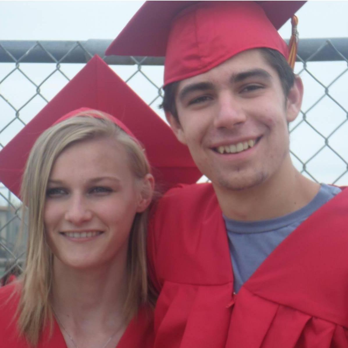 At High school graduation.