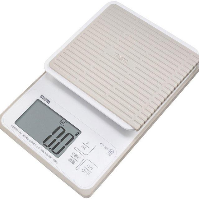 Tanita KW-320 WH Cooking Scale, Kitchen Scale, Waterproof, Digital, 6.6 lbs (3 kg), 0.1 g Unit, Washable Kitchen Scale