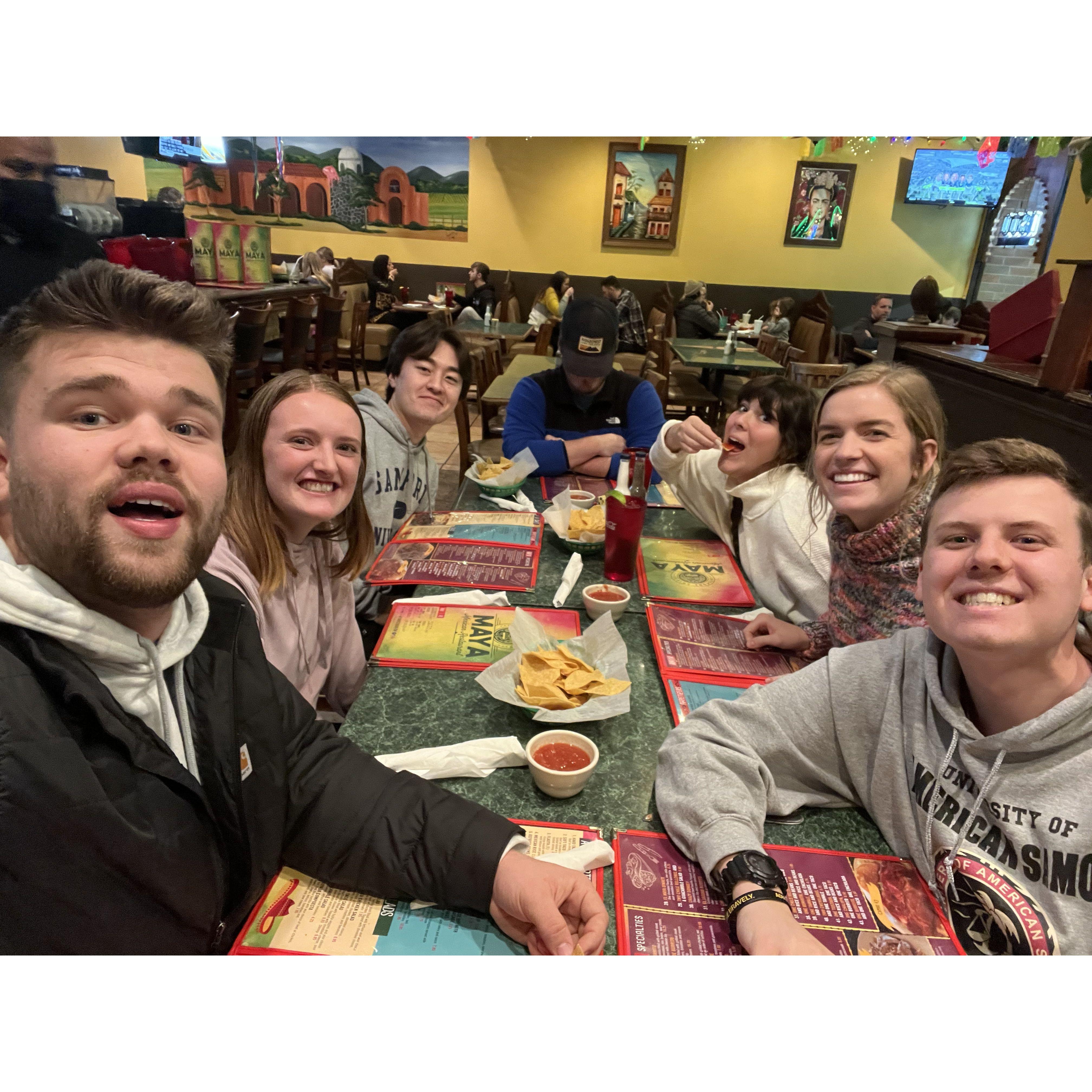 Taco dinner with friends! January 2022