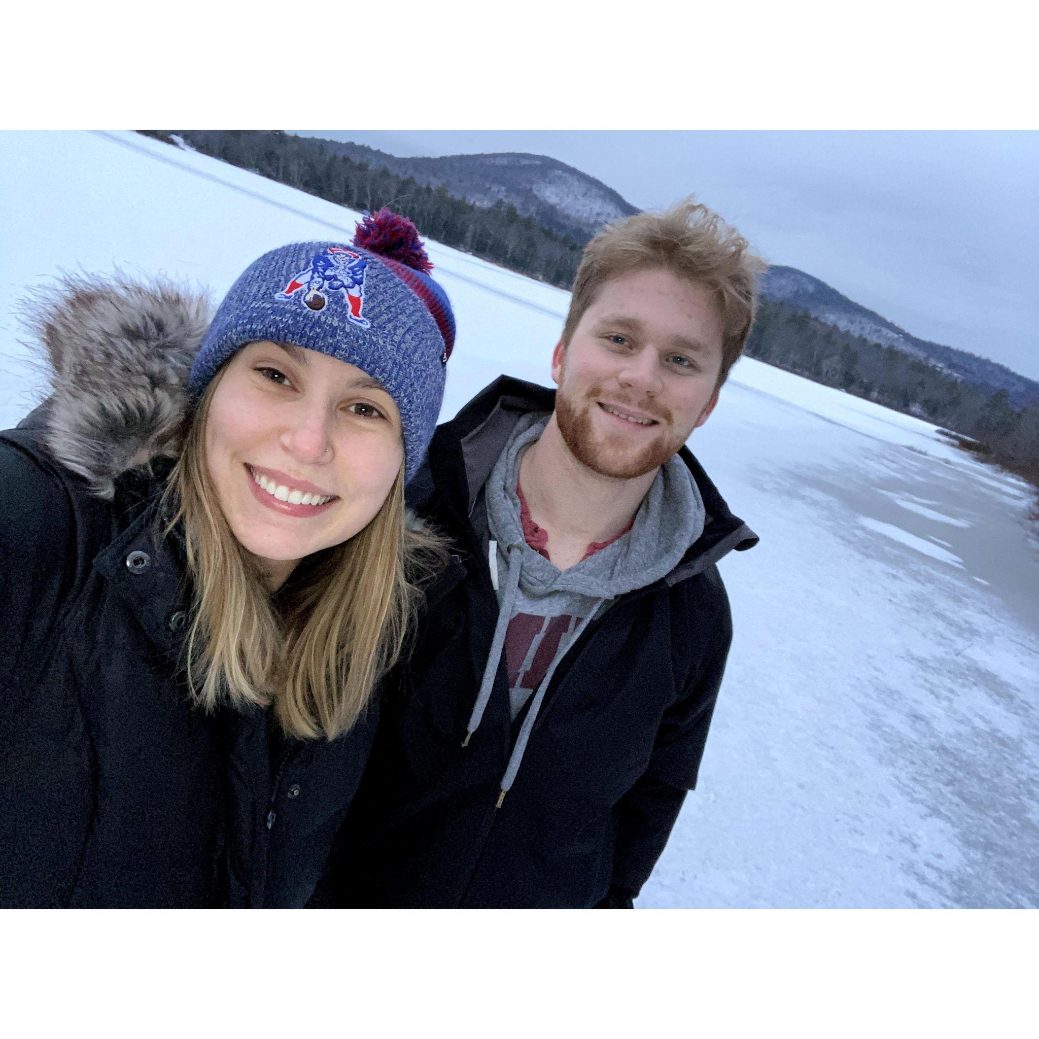 Out on the ice in Moultonborough